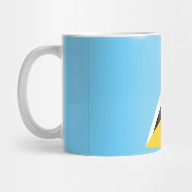 St Lucia National Flag by IslandConcepts